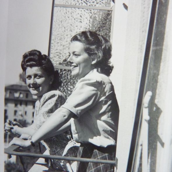 Manou Kellerer-Bernit und Odette Peyrot, Lausanne 1946 © Familie Kellerer