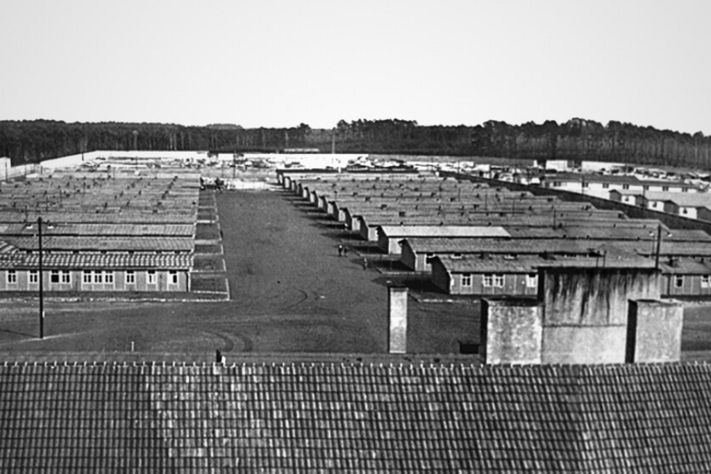 Blick über das Lagergelände, SS Fotoalbum 1940 (Ausschnitt)