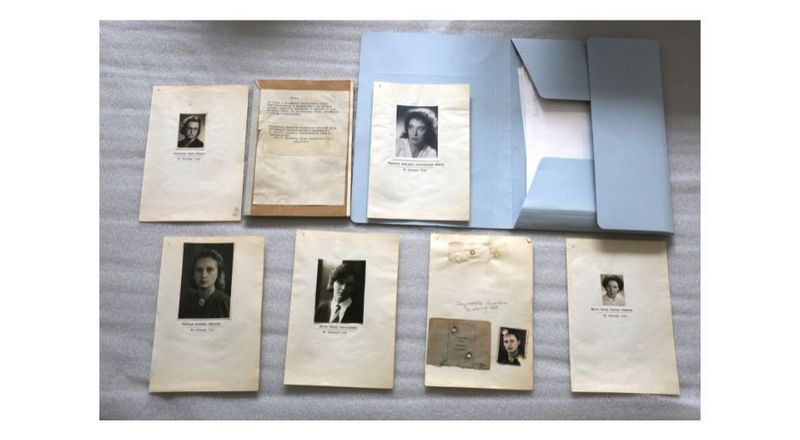 Einzelseiten aus einer Dokumentation über polnische Opfer von medizinischen Experimenten im KZ Ravensbrück; MGR/SBG, FoVI/C-Materialsammlung / Pages from a documentary about Polish victims of medical experiments in Ravensbrück; MGR/SBG, FoVI/C material collection