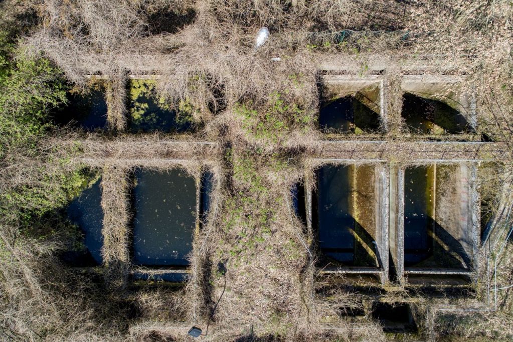 Drohnenfoto von der Kläranlage